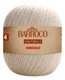 Linha Cordão Barbante Barroco Natural Círculo Nº4 - 700g Cor 4 Fios