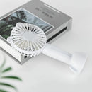 Mini Ventilador De Mão Portátil Recarregável Três Velocidade Cor Branco