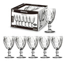 Jogo De Taças Diamond Cristal Vidro Taça De Vinho 340 Ml 6 Peças Home Utilidades