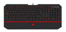 Teclado Redragon Karura QWERTY português Brasil cor preto e vermelho com luz de 7 cores