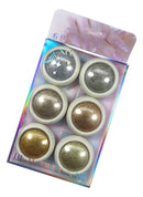 Kit 6 Pó Cromo Metalizado Unhas Cromado Decoração Cor Hs-811