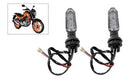 1 Par Pisca Led Seta Honda Cb Twister 250 2019 Titan Fan Esquerdo/direito Preto