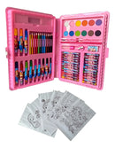 Maleta De Pintura Infantil Estojo Material Escolar 68 Peças