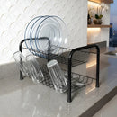 Escorredor De Louça Berço Secador 2 Andares Aço 13 Pratos 6 Copos Cor Preto Escorredeira Berço Beliche Fiver