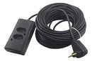 Extensão Elétrica 15 Metros 10a/20a Cabo Pp 2x1,0 Reforçada Cor Preto Click Cabos