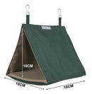 Casa Para Calopsita Dormir Poleiro Gaiola Casinha Ar Livre Cor Verde