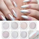 1 Pó Cromo Sereia Feng Unhas Uv Asa De Borboleta Cor Variado