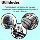 Rede Moto Elastico Aranha Grande 45x45 Motocicleta Bike Moto