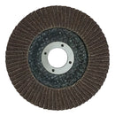 10 Disco Flap 115mm (4 ½) Madeira/aço Cônico Grão 80 Fertak