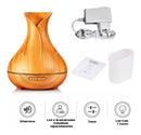 Aromatizador Difusor Elétrico Ultrassônico 400ml - Tulipa Cor Madeira Escuro