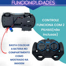 Carrinho Recarregável De Controle Remoto Solta Fumaça Cor Preto E Azul