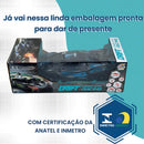 Carrinho Recarregável De Controle Remoto Solta Fumaça Cor Preto E Azul