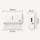 Saboneteira Reservatório 400ml + Dispenser Papel Toalha Cor Branco