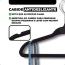 Vittak Kit 50 Cabides Veludo Infantil Slim Ultrafino Cor Preto