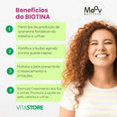 Kit 3 Biotina Moov 100% Da Idr - Total 180 Comprimidos Sem Sabor