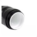 Garrafa Térmica Garrafinha Caramanhola Preto 550ml Livre Bpa Squeeze Isotérmica Leve Refrescante + Suporte Adaptável Ergonômico Com Parafusos Compatível Com Quadro Bike Bicicleta Corrida Pedal Pulse