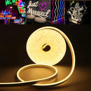 Fita LED Neon Flexível 3528 120Led VLX 5 metros Mangueira Corte 2,5cm Cor da Luz Branco Quente Tensão IP65 3000k Alto Brilho