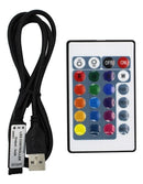 Fita Led 5050 Rgb Controle Remoto 2m 5v Usb Para Tv Pc Carro Cor da luz RGB 2M