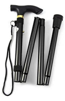 Bengala Metal Com Regulagem Altura Dobrável Idoso Adulto Cor Preto