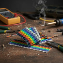 Anilha Para Identificação De Cabos De 0 A 9 Colorida C/100pç