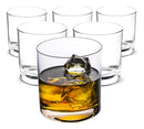 Jogo Copos Whisky Conjunto Kit 6 Peças Copo De Vidro 330ml Redondo Baixo Drinks E Bebidas Bar Uísque Velas