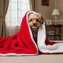 Mantinha Pet Dupla Face Soft Sherpa Coberdrom Cachor Vermelho