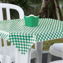 Toalha De Mesa Xadrez Descartáv Toalha Para Festa Xadrez Verde