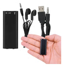 Mini Gravador Voz Som Digital Espião Espia - Micro Escuta Nf Preto - 8gb