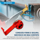 Conector Derivacao Guilhotina Emenda Cabos Fios 0,50 A 1,5mm cor Vermelho 100un