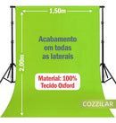 Tecido Fundo Infinito 2x1,5m Estudio Fotografico Chroma Pano Cor Verde Cozzilar