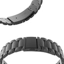 Pulseira Aço Relógio Digital 18mm, 20mm, 22mm, 24mm Poolsy Cor Preto Largura da pulseira 2 cm