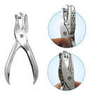 Alicate Furador Perfurador 1 Furo Papel Escritório Cor Alumínio Forma da perfuração Redonda