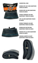 Câmara De Ar Moto Aro 21 Dianteiro Tornado Sahara Falcon Nx Furious