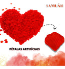 Kit Romântico - 400 Pétalas De Rosas + 12 Velas + 7 Balões