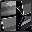 Porta Etiqueta Display Acrílico Cristal 2mm Kit 50 Un