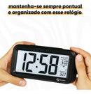 Relógio Despertador Digital Alto De Mesa Cabeceira Temperatura Calendário Com Sensor de Luminosidade MICGEEK