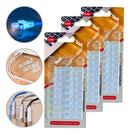 Kit 60 Clips Organizador Fixador De Fios Parede Adesivo Cabo Cor Transparente