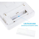 Exbom Termo Higrômetro Relógio branco