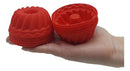 Kit 12 Formas Para Mini Pudim Bolos Tortas Cupcake E  Vermelho