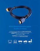 Cabo Hdmi 10m Full Hd 2.0 Aquario 4k
