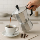 Cafeteira Italiana Moka 300ml 6 Xícaras Original Premium Prateado