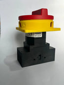 Chave Seccionadora 3 Pólos 32a - Kp1-32-3p - Metaltex cor Vermelho/ Amarelo