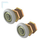 Roldana Box Vidro Banheiro Blindex Eutudo 2 Unidades Metal Rolamento Blindado Alta Resistencia Suave