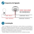 Relé Fotocélula Fotocontrolador 360º Exatron FCR2TF Tri Fácil Com Base Iluminação Interno e Externo 220 Volts