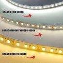 5 Metro Fita Led 2835 240leds/m 3000k/4000k/6000k+ Fonte Cor da luz Branco-frio 6000K