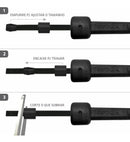 Corda de Pular Muvin Basics Tamanho Ajustável em PVC Corda de Saltos Com Velocidade Para Treino Funcional Exercícios Cross Training Academia Tamanho Máximo 3,15 Metros Cor Preto