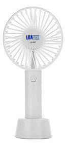 Mini Ventilador De Mão Portátil Recarregável Extensão Branco