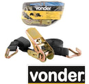 Cinta Com Catraca De Amarraçao Carga 800kg Vonder Cor Preto