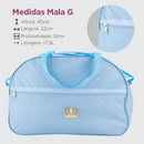 Kit Mala Maternidade Reforçada Impermeável Menino Menina Cor Azul Bebe