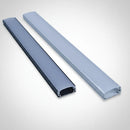 Kit Perfil Sobrepor 17mm Aluminio Fita Led 2 Perfil Branco